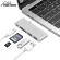 USB C Hub USB 3.1 to HDMI Adapter 4K Thunderbolt 3 USB Type C Hub with Hub3.0 TF SD Reader Slot PD for Macbook Pro /Air /