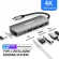 6 in 1 USB Type-C Hub Adapter with USB CO to 4K 3 USB 3.0 PD FAST CHARGER 3.5mm Audio Jack for MacBook Pro Air