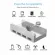 Orico Usb Hub Mh4pu Aluminum 4 Ports Usb 3.0 Clip-Type Hub For Desk Lap Clip Range 10-32mm With 150cm Date Cable Silver