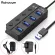 USB Hub 3.0 High Speed ​​4/7 Port USB 3.0 Hub Splitter on/Off Switch with EU/US Power Adapter for Computer PC HUB USB 3.0