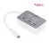 3 Port USB Multi-in-1 Hub M2 TF Memory Card Reader Aluminum Adapter VDX99