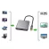 HDMI-ComPATIBLE TYPE C Adapter 4K C to Dual HDMI-CompATIBLE USB 3.0 Cable Charge Port Converter for MacBook