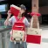 กระเป๋าเป้/Backpack Women Canvas Korean Backpack Cute Girl Book Student Schoolbag Four-piece Set