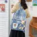 กระเป๋าเป้ผู้หญิง/Striped school bag female Korean student backpack plaid backpack