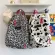 Women's backpack/Casual Canvas Cow Print Leopard Print Backpack Student School Bag Female Backpack