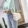 Women's shoulder bag/Premium Texture Small Bag Female Western Style White One-Shoulder Messenger Bag