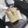 กระเป๋าสะพายข้างผู้หญิง/Fashionable Lace Pearl Diagonal Bucket Bag Korean Harajuku Small Bag Female