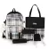Women's backpack/School Bag Female Student Korean Style Large-Capacity Backpack Five-Piece Set
