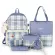 Women's backpack/School Bag Female Student Korean Style Large-Capacity Backpack Five-Piece Set