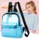 Women's backpack กระเป๋าเป้ผู้หญิง/New transparent female school bag large capacity candy color beach backpack