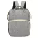 Women's backpack กระเป๋าเป้ผู้หญิง/Portable mommy bag foldable large-capacity USB go out can hang baby stroller
