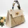 กระเป๋าถือสุภาพสตรี Girl bag pastoral style woven bag retro portable straw woven bag fashion messenger bag