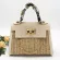 กระเป๋าถือสุภาพสตรี Girl bag pastoral style woven bag retro portable straw woven bag fashion messenger bag