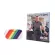 Michael Kors เข็มขัดกุหลาบกระเป๋าหนังมังสวิรัติ Faux 35T0GXOC0I Rainbow