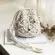 Drawstring Women's Straw Bucket Bag Summer Woven Shoulder Bags Shopping Purse Beach Handbag Straw Handbags Travel Bag