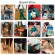 Durable Linen Practical Shopping Hand Bag 3D Cat Golden Retriever Pattern Shoulder Bags Female Beach Tote Balsasas Feminina