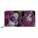 Elviswords Sugar Skull Girls Long Leather Woman Wallets Waterproof Cool Purse for Women Ladies Bags for Money Phone Case Feel