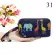 Elegant Floral Print Large Capacity Wallet Handbag For Party Travel Wedding 3 - Layer Women Girl Canvas Card Holder Clutch Purse