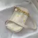 Fashion Daisy Women Underarm Handbag All Match PU Leather Ladies Chain Shoulder Bags Vintage Female Baguette Travel Clutch Purse