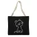 Fashion Canvas Shoulder Bag Cat and Cat Printing Portable Shopping Bag Leisure Fan Linen Shopping Portable Canvas Bag Custom