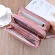 Fashion Embroidery Women's Long Wallet Double Zipper Card Pocket Large Capacity Clutch Bag Double Wallet Wallet Clutch Bag