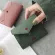 Fashion Mini Women Wallet Love Letters Embroidered Litchi Pattern New Women Small Thin Hasp Purse Short Cards Holder Wallet