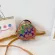 กระเป๋าสะพายข้างเด็ก /Cute letter small round bag chain fashion handbag messenger bag