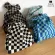 NEW STYLE FMALE BAG CHECKER BOTTED WOVEN SHOULDER BAG UNDERARM BAG HANDBAG