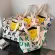 Korean Casual Letters Smiley Face Canvas Bag Hand Carry Shoulder Bag Tote Bag