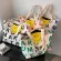 กระเป๋าสะพาย Korean casual letters smiley face canvas bag hand carry shoulder bag tote bag