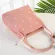 กระเป๋าสะพาย Simple girls lace mesh printing one-shoulder canvas bag casual large-capacity cloth bag tote bag