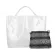 Easy Shopping Popular Hot Sale Women's Fashion Transparent Snake Pattern Handbag Casual Beach Bag Bucket Bag Lowest Price