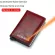DIENQI Carbon Fiber Wallet for Man Mini RFID Ridge Wallet Card Holder Trifold Metal Leather Slim Men's Wallet Small Male Purses