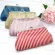 eTya Laser Fashion Women Cosmetic Bag Travel Make Up Bags Knit Striped Reto Pouch Large Neceser Toiletry Organizer Clutch Tote