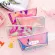 eTya Transparent Cosmetic Bag Fashion Travel Makeup Bag  Zipper  Make Up  Organizer  Pouch Toiletry Student Pencil Pouch