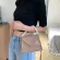 Fashion Exquity Shopping Bag Women Pure Color Leather Tote Shoulder Bag Casual Pearl Handle Crossbody Handbag