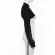 Fashion Irregular One Shoulder Long SleeVed with a Tie-up Women Streetwear Hop Buckle Halter Long Sleeve Coat Tops Black