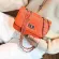 Fashion new handbags High quality PU leather Women bag Lock Stereotypes lattice Sweet girl Small incense wind chain square bag