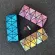 Fashion Geometric Folding Make Up Bag Laser Pu Cosmetic Bag Casual Women Makeup Case Toiletry Bag