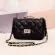 Fashion new handbags High quality PU leather Women bag Lock Stereotypes lattice Sweet girl Small incense wind chain square bag