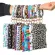Fashion Multi-PurPose Pu Leather Flower Leopard PHINTED Phone Wallet O Key Rings Wristlet Bracelets Key Chain Gifts