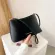 Smooth square bag, long bag, suede leather bag, shoulder bag, minimal style, fashion bag Women's bag