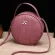 Design Fashion Women Round Bag Leather Women's Circular Crossbody Shoulder Messenger Bags Ladies Purse Female Bolsa Handbag