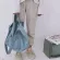 Denim Slouch Bag Casual Jean Fabric Handbag Leisure Korean Style Fashion Japanese Fashion Messenger Top-Handle Bag