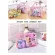 ETYA Women Flower PVC TransParent Cosmetic Bag Fashion Girl Travel Make up Toiletry Bags Makeup Organizer Case Tote Bag
