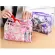 ETYA Women Flower PVC TransParent Cosmetic Bag Fashion Girl Travel Make up Toiletry Bags Makeup Organizer Case Tote Bag