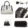 Ladies Hand Bags Patchwor Oulder Office Wor Pu Leather Bag Fe Ca Solid Cr Bags Lady Mesger Bag