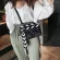 Funny Mie Prop Design Women Ouler Bags Design Letters Clutch Bag Cute Pu Leather Crossbody Mesger Bag Lady Sml Ses