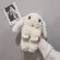 Cute H Bunny Rabbit Women Oulder Bags Cartoon Lady Chains Crossbody Bag Luxury F Fur Mesger Bag SML AMIM SES