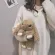 Cute H Bunny Rabbit Women Oulder Bags Cartoon Lady Chains Crossbody Bag Luxury F Fur Mesger Bag SML AMIM SES